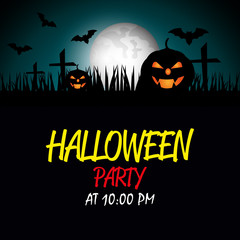 Halloween party design.