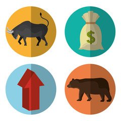 Business stock exchange design.