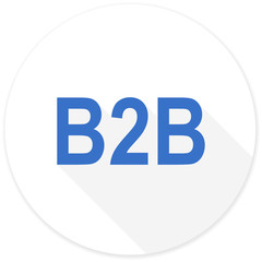 b2b flat design modern icon