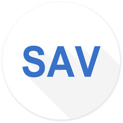 sav flat design modern icon