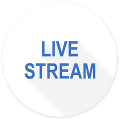 live stream flat design modern icon