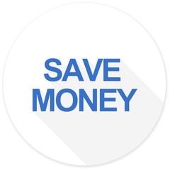save money flat design modern icon