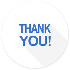 thank you flat design modern icon