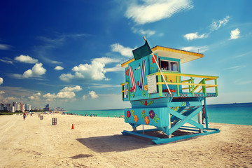 South Beach, Miami - obrazy, fototapety, plakaty