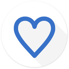 heart flat design modern icon
