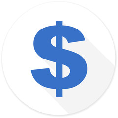 dollar flat design modern icon