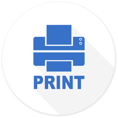 printer flat design modern icon