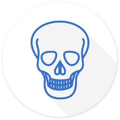 skull flat design modern icon