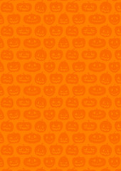 Fototapeta premium ハロウィン：かぼちゃの背景（オレンジ）縦