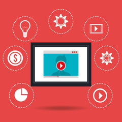 Obraz premium Social media design.