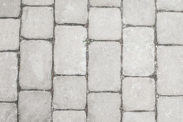 Gray block pavement texture.
