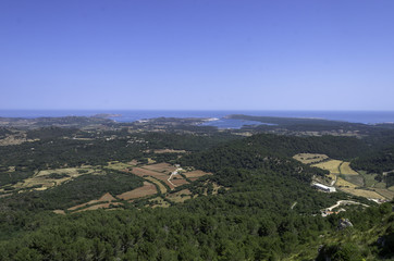 Fototapeta na wymiar Panorama from Sanctuary of the Toro Virgin.