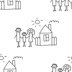 Seamless colorful vector pattern.