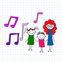 Seamless colorful vector pattern