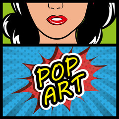 Pop art and comic design