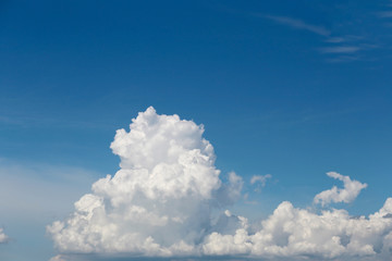 Naklejka na ściany i meble Cloud on blue sky in the daytime.