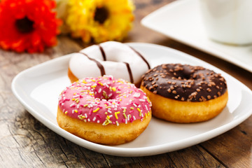 Donuts und Kaffee - Donuts and coffee