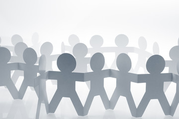 Teamwork crowd meeting