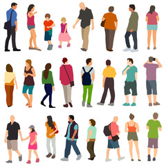 Fototapeta premium Vector people collection