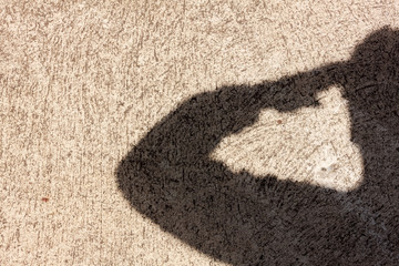 Salute shadow background.