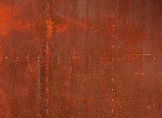 Texture red metal background.