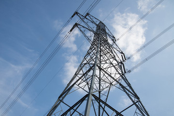 Pylon against the sky.