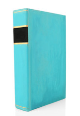 Blue book isolated on white