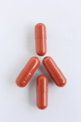 Macro Red Capsules 8