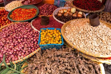 vegetables on traditional market
