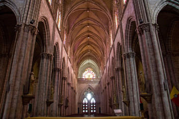 Fototapeta premium Basilica Church in Quito, Ecuador