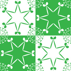 Fototapeta premium shamrock pattern