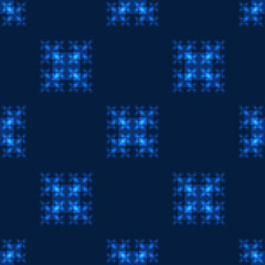 Seamless pattern background with neon squares