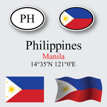 philippines icons set