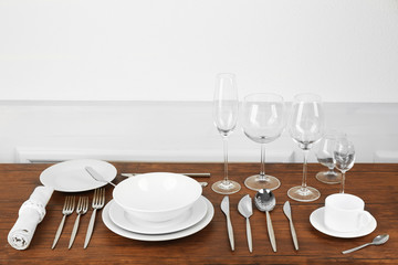 Table setting, close up