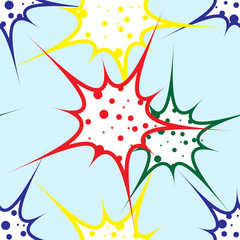 colorful splats pattern