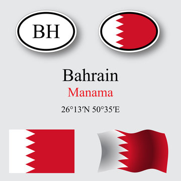 Bahrain Icons Set