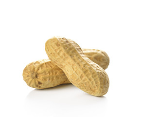 Dried peanuts in closeup