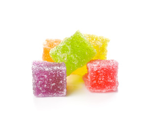 Colorful candy isolated on white background