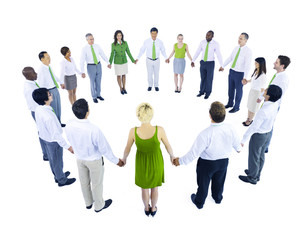 International Green Business Meeting Teamwork Concept