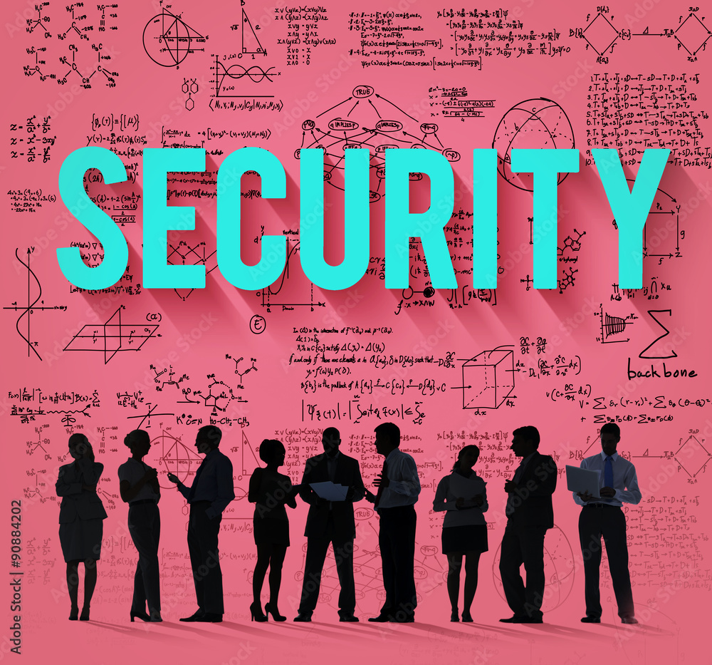 Poster security system networking privacy protection concept
