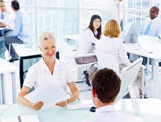 Fototapeta premium Business Working Office Teamwork Collaboration Concept
