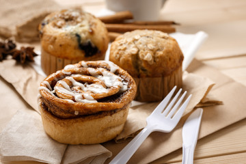 Testy Muffins and Cinnamon roll