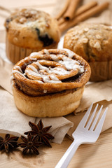 Testy Muffins and Cinnamon roll