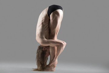 Naklejka premium Uttanasana yoga posture