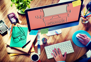 Typewriter Typography Publishing Equipment Publishing Concept