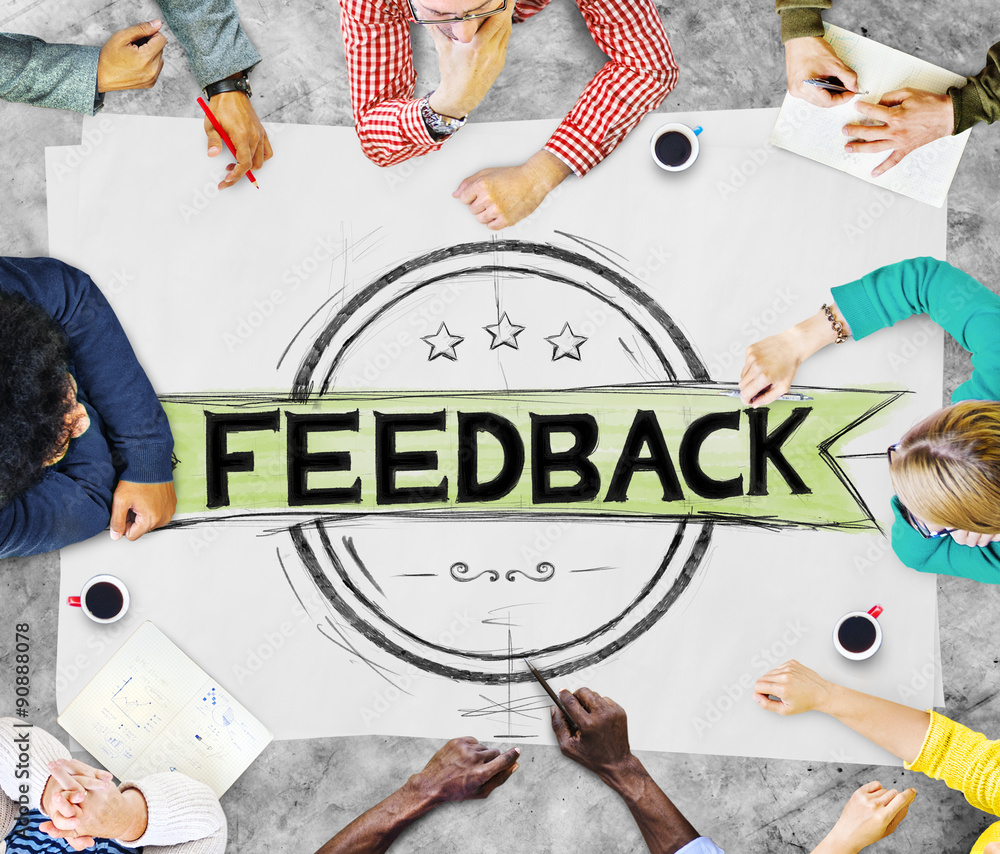 Poster feedback evaluation reflection response result concept