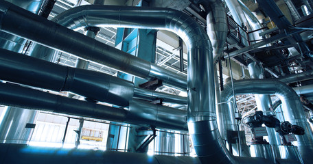 Industrial zone, Steel pipelines and valves