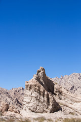 Fototapeta na wymiar Rock formations near Cachi on the Ruta 40, Argentina
