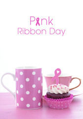 Pink Ribbon Charity for Womens Health Awareness Cupcakes.