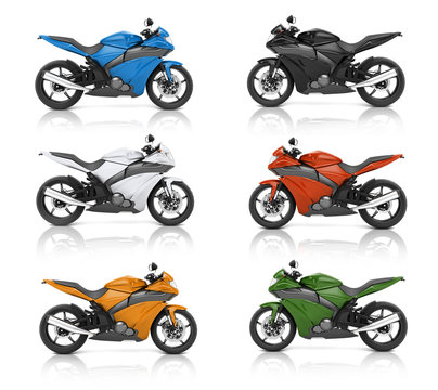 Motorbike Motorcycle Bike Roadster Transportation Concept